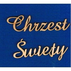 SKLEJKA #3mm Chrzest Święty  wys:  2cm  cz;amaze
